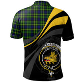 Clan Campbell of Breadalbane Modern Tartan Polo Shirt - Royal Coat Of Arms Style EG57 Campbell of Breadalbane Modern Tartan Tartan Polo